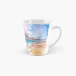 Sunset Fruit Cocktails with Santa Monica Pier at the Beach Mug