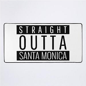 Straight Outta Santa Monica California Desk Mat