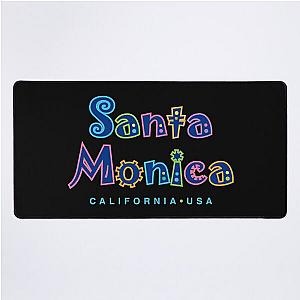 Santa Monica California Tropical Design Desk Mat