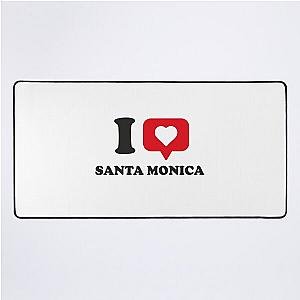 I Love Santa Monica, Hometown California Desk Mat
