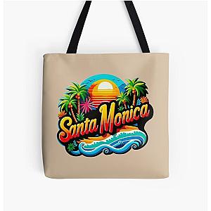 Santa Monica California USA All Over Print Tote Bag