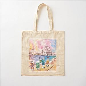 Sunset Fruit Cocktails at the Beach Cotton Tote Bag