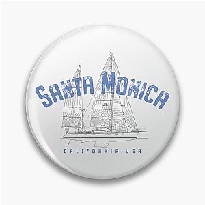 Santa Monica California Nautical Design Pin