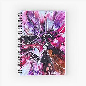 Radiant Bloom in Hot Pink by Monica Darling, Spiral Notebook