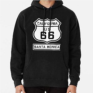 Historic Route 66 - The Mother Road to Santa Monica Pullover Hoodie