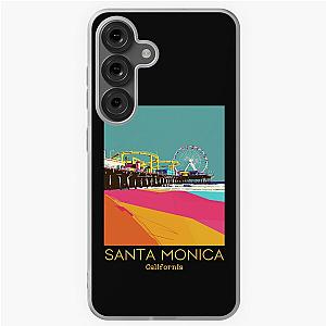 A Vintage Travel Art of Santa Monica California US Samsung Galaxy Soft Case