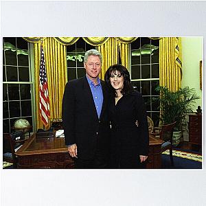 Bill Clinton and Monica Lewinsky Poster