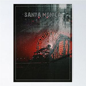 Santa Monica at night