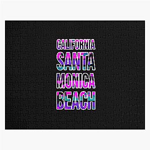 California Santa Monica beach premium design Jigsaw Puzzle