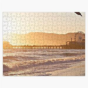 Santa Monica Beach CA Sunset Jigsaw Puzzle