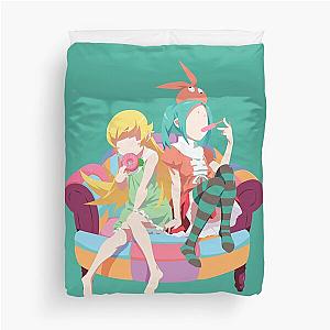 Shinobu and Yotsugi from the Monogatari Series Duvet Cover