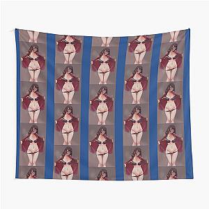 Sexy Black Hanekawa Boobs Panties Monogatari Series Lewd Neko Hentai Ecchi Hot Girl Tapestry