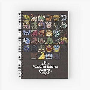 Monster Hunter World Poster Spiral Notebook