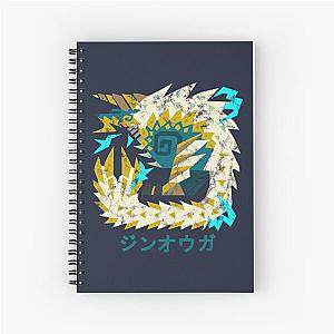 Monster Hunter World Iceborne Zinogre Kanji Icon Spiral Notebook