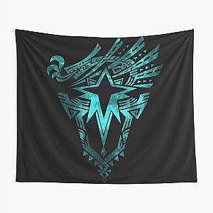 Monster Hunter World: Iceborne - Logo (Galaxy Design) Black Background Tapestry