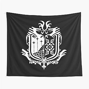 Monster Hunter World - Logo (white) Tapestry