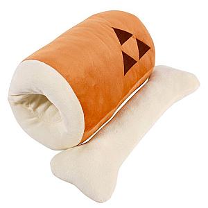 45CM Orange White Huge Grilled Meat Barbecue with Big Bone Monster Hunter Plush