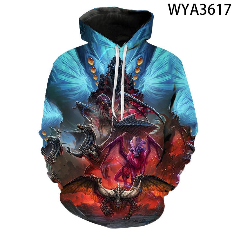 Monster Hunter Game 3D Printed Hoodies | Monster Hunter Plush Shop ...