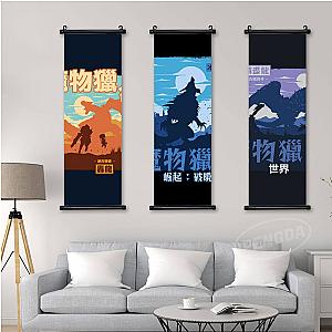 Monster Hunter Rise Picture Scroll Hanging Painting Poster