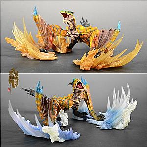 Monster Hunter Big Tigrex Hand-held Male Fire Dragon Figure Toys