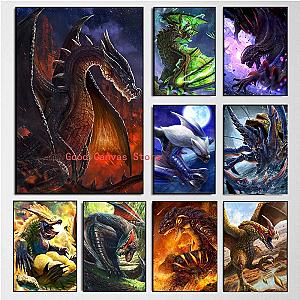 Monster Hunter World Game Monsters Print Posters