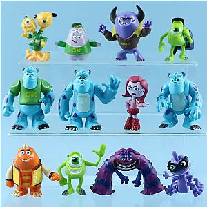 12pcs/set Anime Disney Pixar Movie Monsters University Action Figures Toys
