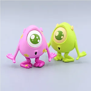 Cartoon Monsters University Pink Green Mike Wazowski Cute Figure Toys