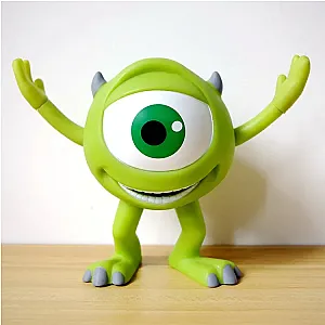 Disney Monsters University 15cm Mike Wazowski Mr Q Money Pot Piggy Bank Action Figure Model Toys