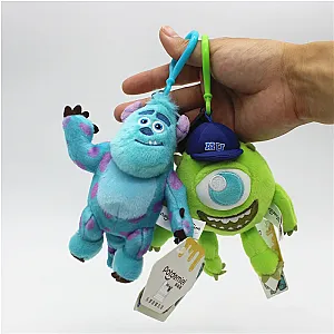 12cm Monsters University Mike Wazowski Sulley Sullivan Plush Keychains