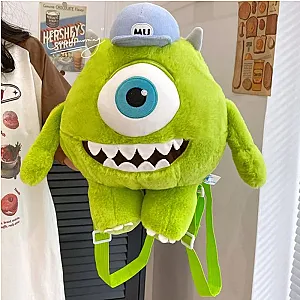 Monsters University Green Mike Wazowski Plush Backpack