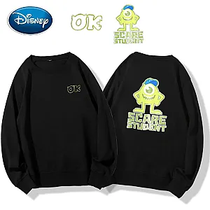 Disney Monsters University Mike Letter Scare Student Movie Print Sweatshirts