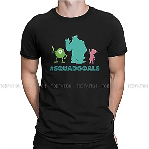 Squad Goals Disney Monsters University Film Characters Print T-shirts
