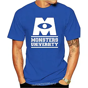 Monsters University Movie Text Logo Print T-shirts