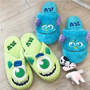 Anime Monsters University Cartoon Monster Inc Mike Wazowski Sullivan Winter Slipper