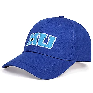 Monsters University MU Letters Embroidery Caps Blue Hat