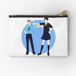 Kashima and Hori - Gekkan shoujo Nozaki-kun - minimalist anime print  Zipper Pouch