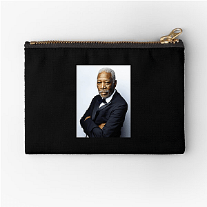Morgan Freeman Always Iconic Always Inspiring Morgan Freeman Zipper Pouches