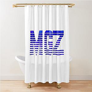 Morgz Blue Galaxy Logo, Team Morgz, MGZ Merch, Shower Curtain