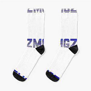 Morgz Blue Galaxy Logo, Team Morgz, MGZ Merch, Socks