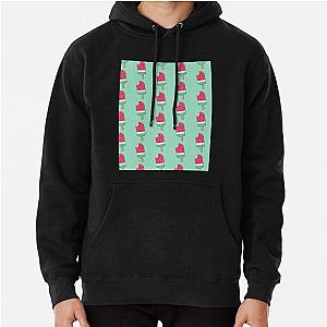 Moriah Elizabeth_s Watermelon Squishy with Background Graphic  Pullover Hoodie RB1008