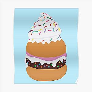 Moriah Elizabeth's Burger Dessert Squishy Pattern Poster RB1008