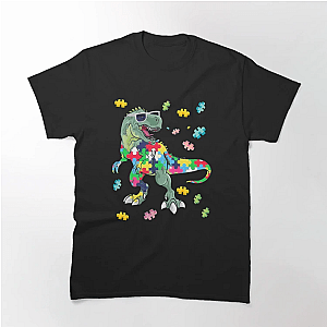 Cute Dinosaur Autism Awarenes Active Classic T-Shirt