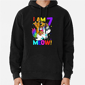 Moriah Elizabeth I am 7 meow! Pullover Hoodie