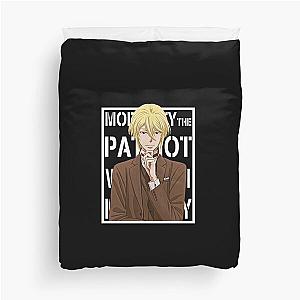 Moriarty the Patriot - William James Moriarty - Background Text(White)  Duvet Cover