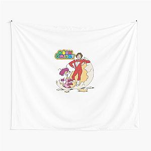 Mork and Mindy Cartoon Tapestry