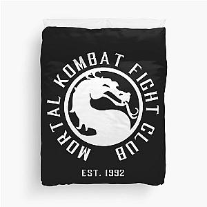 Mortal Kombat Fight Club - Mortal Kombat 11 - Clean White Logo Duvet Cover