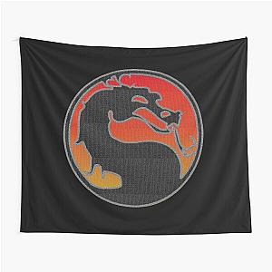 Mortal Kombat Logo Patch - Mortal Kombat 11 Embroidered Patch Style Tapestry