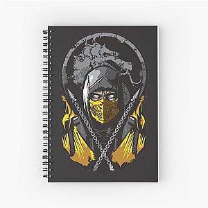 Mortal Kombat Scorpion White Eyes Spiral Notebook