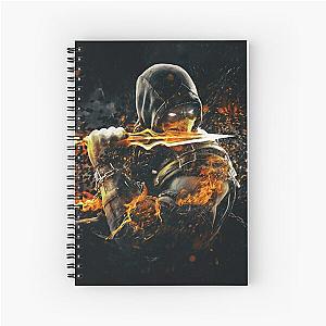 Mortal Kombat X Scorpion on Fire Spiral Notebook