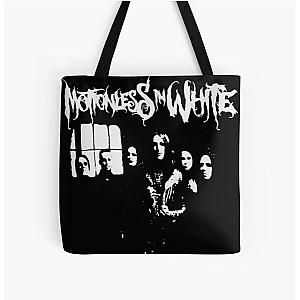 M.I.W motionless 12 in white All Over Print Tote Bag RB3010